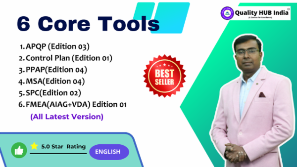 6 Core Tool APQP, CP, PPAP, MSA, SPC and FMEA( AIAG+VDA) - English